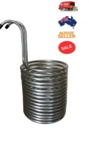 14M SS Cooling Coil bar immersion Wort Chiller Beer Homebrew cider soda distill