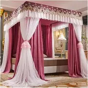 Mosquito Net for 1.5m/5ft Bed, Four Seasons Universal Bed Canopy, Including Shading Cloth/Screen Curtain/Metal Support (Color : Style 2, Size : 1.5x2x2m)