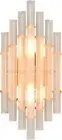 Claxy Contemporary Frosted Crystal Wall Sconce Gold Wall Light Fixtures Indoor