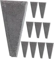 SHINEOFI 10pcs Carbon Steel Axe Wedges Durable Fixing Tool for Woodworking Construction Essential Accessory for DIY Projects S for Secure Installation