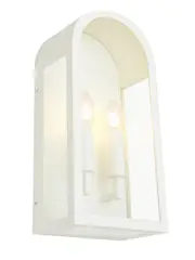 Positano 2 Light Exterior Wall Sconce in White
