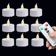 Flameless LED Tea Light Candles with Remote & Timer | Long Battery Life