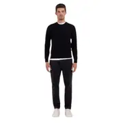 Replay Mens Crew Knitwear Crewneck Pullover Cotton/Cashmere Black