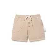 Aster and Oak Taupe Rib Shorts