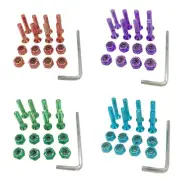 Top Grade 1 Inch Skateboard Screw Bundle Color Plated Bridge Screws (8 Count)