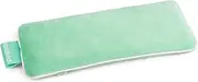 Unscented Weighted Eye Pillow - Soft Plush Removable Cover, Moist Heat & Cold Therapy, Natural Aromatherapy Eye Compress Pillow for Relaxation, Yoga, Meditation, and Sleep, Green