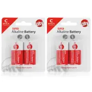 Circuit City C-Cell Enhanced Performance Alkaline Batteries (4 Pack)