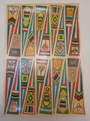 VINTAGE 1960s BIKE BICYCLE HEAD TUBE EMBLEMS WATER DECAL TRANSFER * ARGENTINA