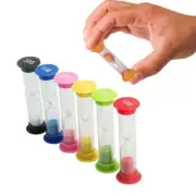 6PCS 30s 1/2/3/5/10min Hourglass Sandglass Sand Clock Kids Toys Kitchen Timer