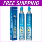 SodaStream-Compatible CO2 Gas Refill - 60L Aluminum Cylinders + Gift Card