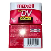 MINI DV TAPE Maxell DVM60SE Light Red (BRAND NEW) Sealed (1 Tape)