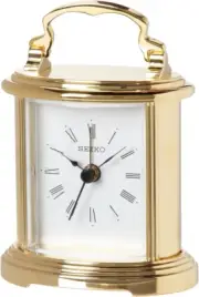 Traditional Gold Alloy Desk Clock with Beep Alarm - Elegant Home Accessory