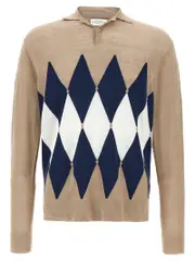 [Ballantyne] Ballantyne-Argyle Polo Beige-Uomo 46IT Beige