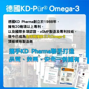 【薇爾艾伯】德國82% rTG超臨界專利深海魚油-DHA+EPA-1入/共30粒(高濃度Omega-3-小顆好吞無腥味)