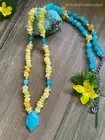 Baltic Amber Amazonite Necklace 925 Sterling Silver