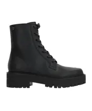Gianvito Rossi Turner Square Toe Lace-Up Boots 36,37.5,37,38.5,38,39,40,36.5,41 Black