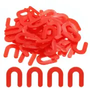 100Pcs Horseshoe Shim Tile Spacers Wall Floor Tile Plastic 1/8 Inch Red