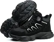 [LIWEGHT] LIWEIGHT Steel Toe Safety Shoes for Men Women Lightweight Breathable Comfortable Work Boots with Secure Anti-Slip Outsole -Durable Industrial Construction Safety Trainers