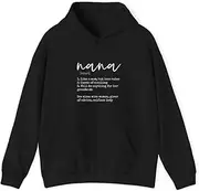 [X.Style] Nana Definition Like A Mom But Less Rules ds028 Hoodie Black L