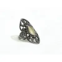 在飛比找蝦皮購物優惠-silver 二手 925純銀 復古作舊 中古世紀歐風 戒指