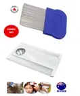 Metal & Double-Sided Combs w/Magnifier Brushes Lice Nit Egg Pet Flea Removal