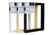 Jasart Thin Edge Artwork 18x24" Wood Floater Canvas Painting Frame Rect Natural