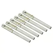 12Pcs 5.7" 0.5 mm Fine Point Black Ink Gel Pens Roller Ball Pen Grey Gold