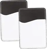 OKUMEYR Sticky Phone Back Wallet Pocket Adhesive Phone Pocket Id Card Holder Cell Holder Sturdy Pu Material