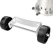 Patio Heater Wheel Kit,Stainless Steel Movable Patio Heater Replacement Parts Wheel Kit - Silver Bracket Sturdy Patio Accessories Heater Pulley for Garden