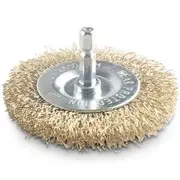 DETROIT 75mm 1/4inch Hex Crimp Mounted Wire Cup Brush DWWM75