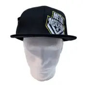 Metal Mulisha Crumble Flexfit Logo Yellow M/M Hat Cap Black Men's L/XL NWT