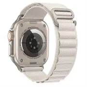 Alpine Nylon Sports Watch Band Strap - For Apple iWatch 38mm 40mm 41mm [42mm Series 10] (White)