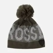 Rossignol Acinus Ross Beanie Green Leaf Logo Apres Ski Hat Pom Snow Winter $38