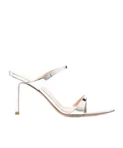 Pointed high-heeled sandals 38,40 White