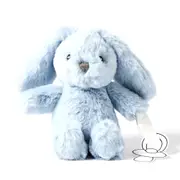 Jiggle & Giggle Polyester 16cm Bunny Dummy/Pacifier Clip Plush Toy Soft Blue 0m+