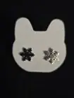 Snowflake Stainless Steel Stud Earrings Winter Holiday Hypoallergenic