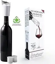 PureWine Phoenix Wine Purifier Removes Histamines & Sulfites, Reusable Wine Filter Aerates & Restores Taste - Starter Kit