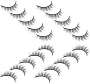 MOTHNUR Fluffy Lash Clusters False Eyelashes 10 Pairs Natural False Lashes for Women