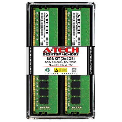 8GB 2x4GB DDR4-2666 Fujitsu ESPRIMO D6011 D3923-A1 P556/E90+ D3400 Memory RAM