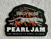 PEARL JAM STICKER HOLLYWOOD LOS ANGELES CALIFORNIA 4/16/2020 EDDIE VEDDER LA