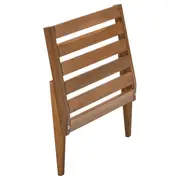 NÄMMARÖ backrest for modular sofa, outdoor, light brown stained, 60x56 cm