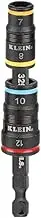 Klein Tools 32932M 4-in-1 Impact Socket Set with 2 Flip Sockets, 4 Metric Hex Sizes, 7 mm 8 mm 10 mm 12 mm