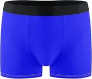 [FRODOTGV] Bright Blue Plain Mens Boxer Brief Shorts Breathable Underwear for Men Compression Boxer Para Hombre