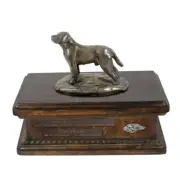 Labrador Retriever wooden low urn with a likeness Art-Dog