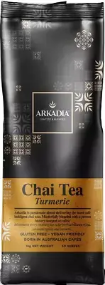 Arkadia Chai with Turmeric 1kg Gluten free, Vegan, Perfect Hot or Cold