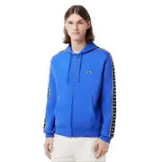 Lacoste Mens Jogger Zipped Hoodie Blue M