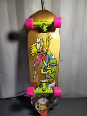 The Simpsons X Santa Cruz Bart Slasher Skateboard Complete Gold Edition Rare ✨️