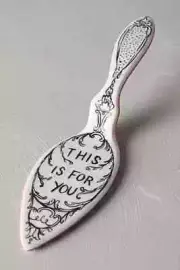 New Anthropologie Crowned Leaf Cake Pie Server MOLLY HATCH Tea Time Hostess Gift