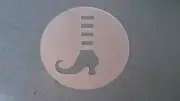 STENCIL Witch Boot Moon Circle NEW Mylar Airbrush Reusable Durable #187 USA**