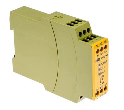 Pilz PNOZ X PNOZ X5 Emergency Stop Safety Relay, 24V ac/dc, Single/Dual-Channel